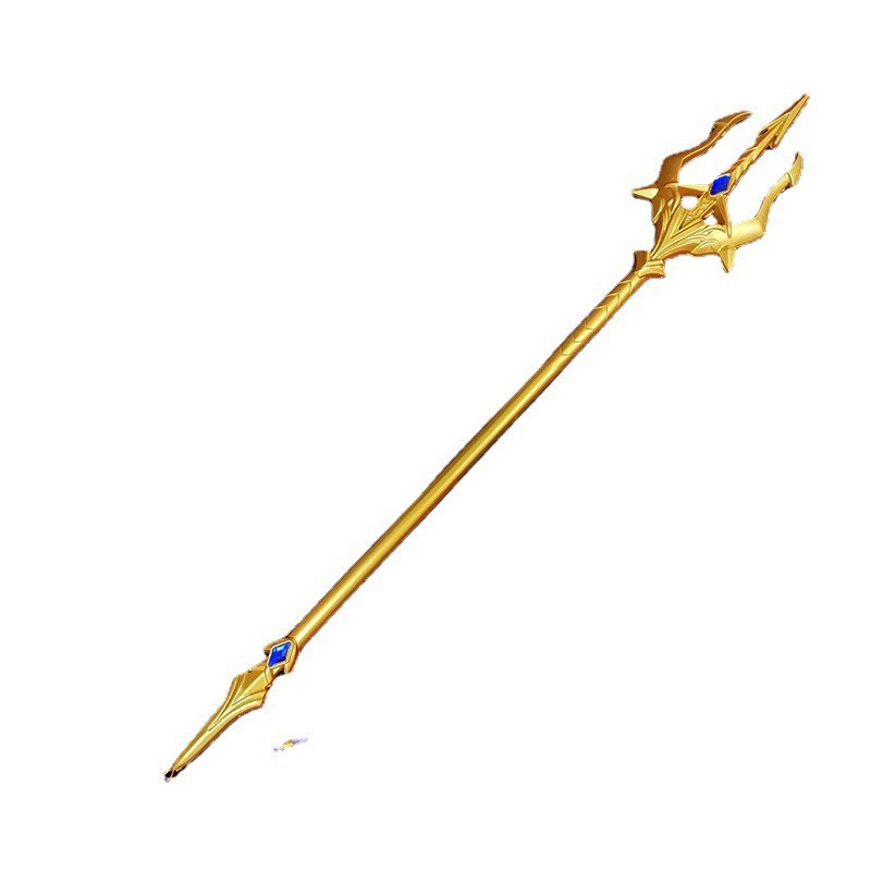 斗罗大陆周边pu一米大号唐三海神叉动画版三叉戟武器模型儿童玩具