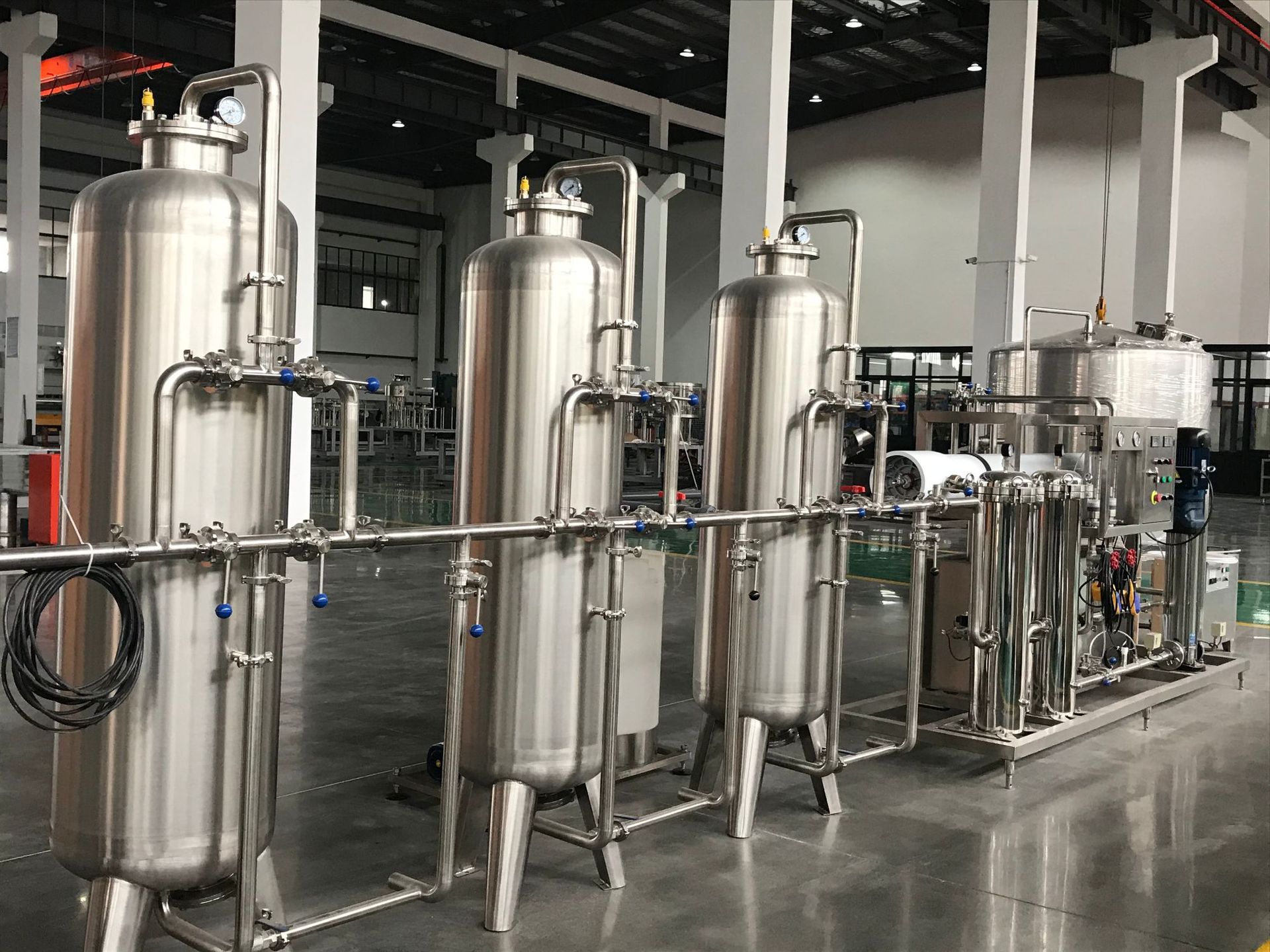 纯净水成套水处理灌装生产线定制反渗透设备水净化生产设备