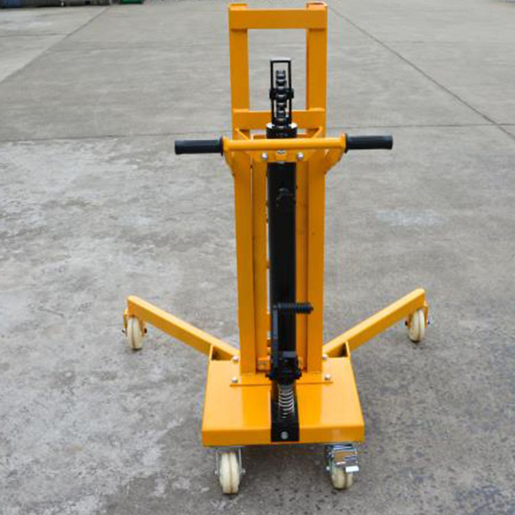 聚仁油桶堆高车 手推搬运车 手推液压油桶搬运车