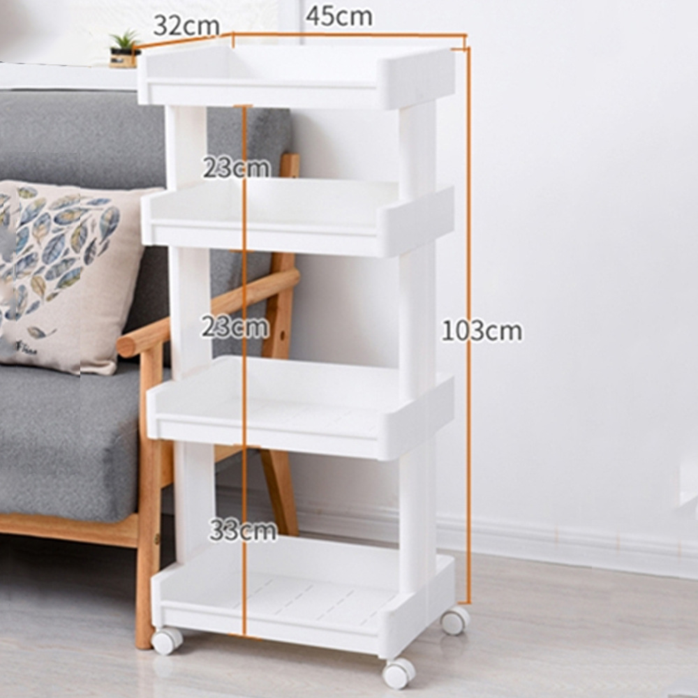 Mobile Beauty Salon Dedicated Trolley Nail Beauty Eyelash Beauty Storage Rack Kitchen Bathroom and Dormitory Snack Storage