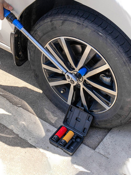 1/2气动加长轮胎螺丝风炮套筒保护轮毂防套筒17/19/21mm