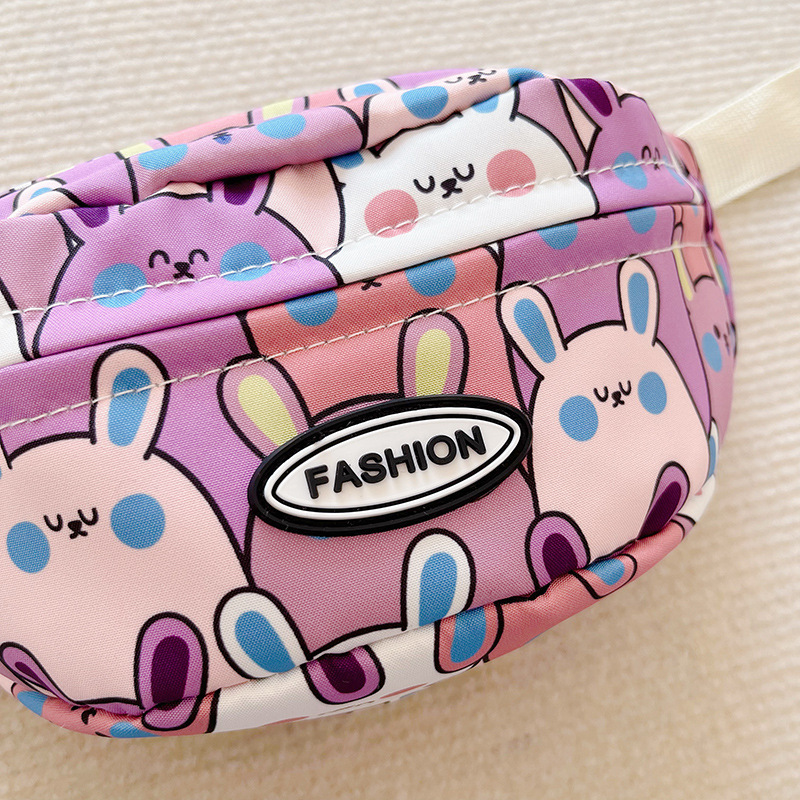 2023 Summer New Children's Bags Cartoon Printed Oxford Cloth Shoulder Crossbody Waist Bag Men and Women Baby Storage Bag