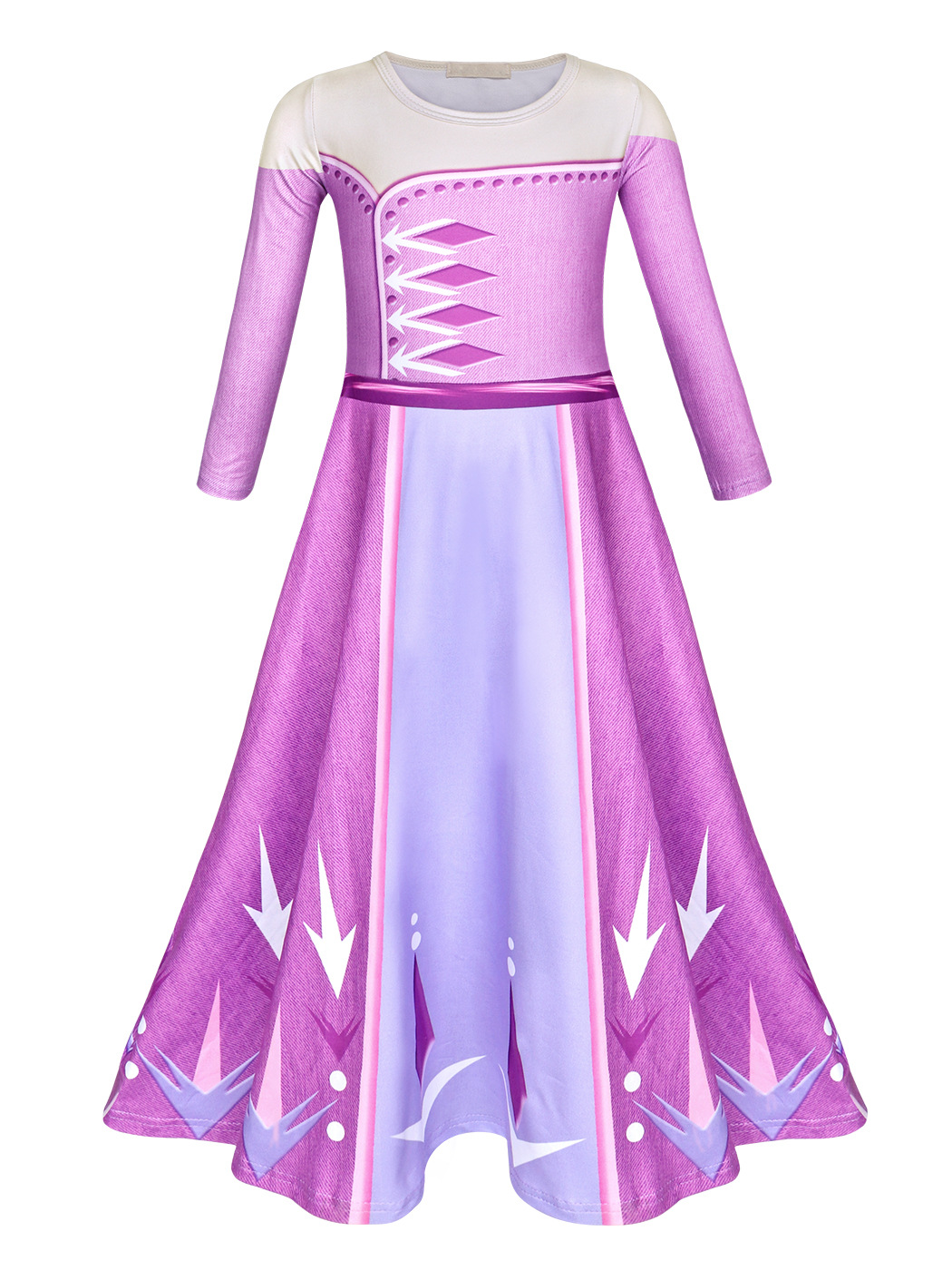 冰雪奇缘2艾莎公主裙女童连衣裙卡通礼服裙princess aisha dress