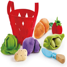 毛毡儿童玩具收纳篮蔬菜水果玩具儿童过家家收纳包早教玩具收纳筐