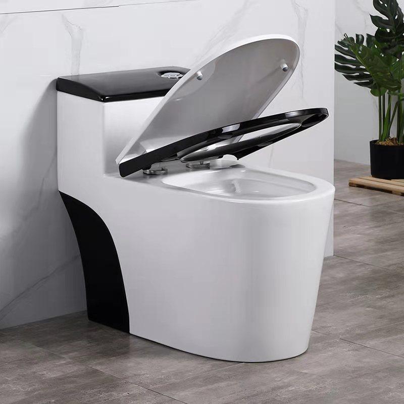北欧简约 座便器普通抽水马桶 家用 超璇虹吸式 卫生间坐便器个性