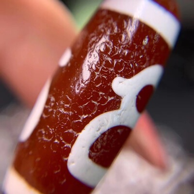 195颗1000得 整组 一物一图 红玉髓天珠 高油包浆 藏式天珠 工厂