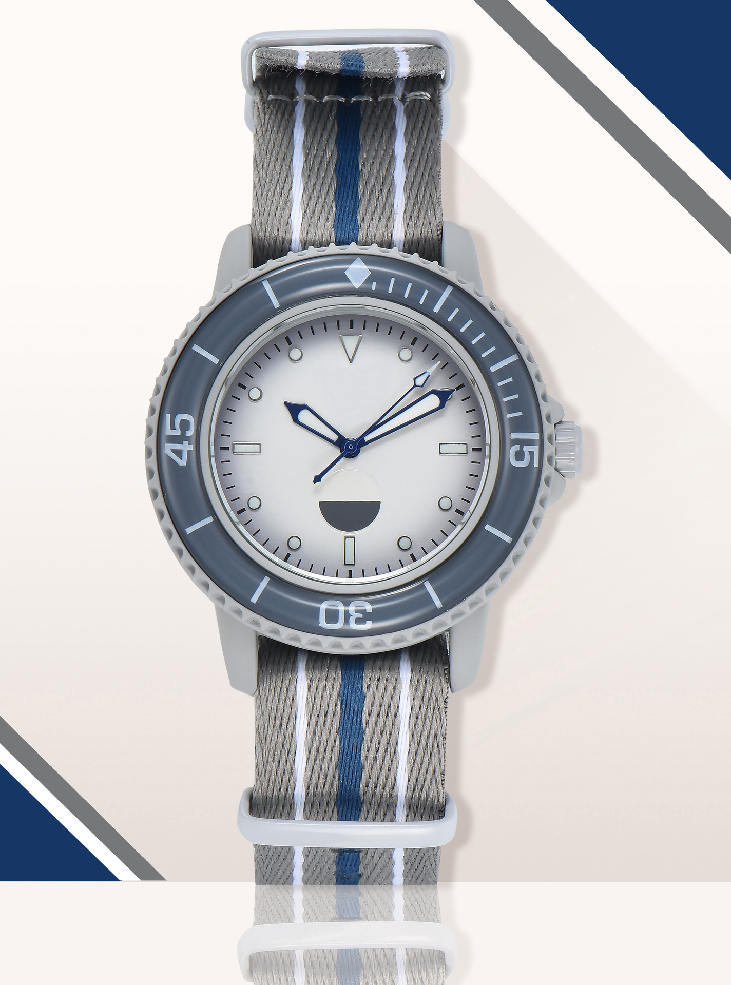 适用于跨境联名爆款合金仿机械三针时尚通用款手表带十五噚-阿里巴巴