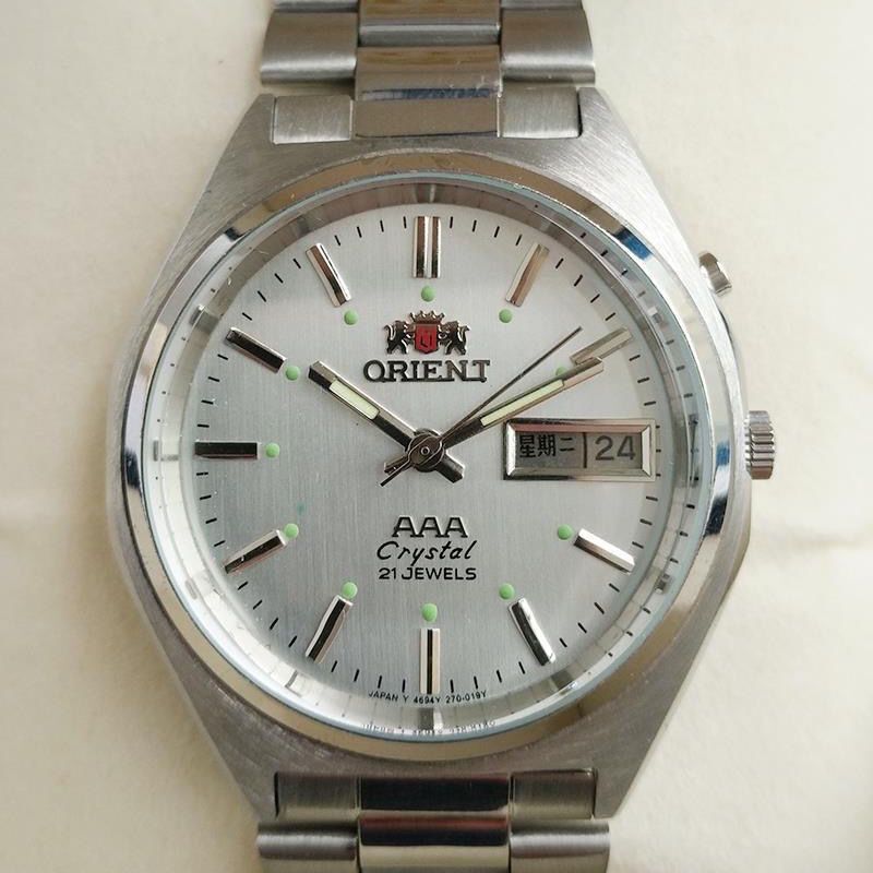 手表 老双狮三a自动机械表 搭载46941 943类老双日历机芯怀旧复古