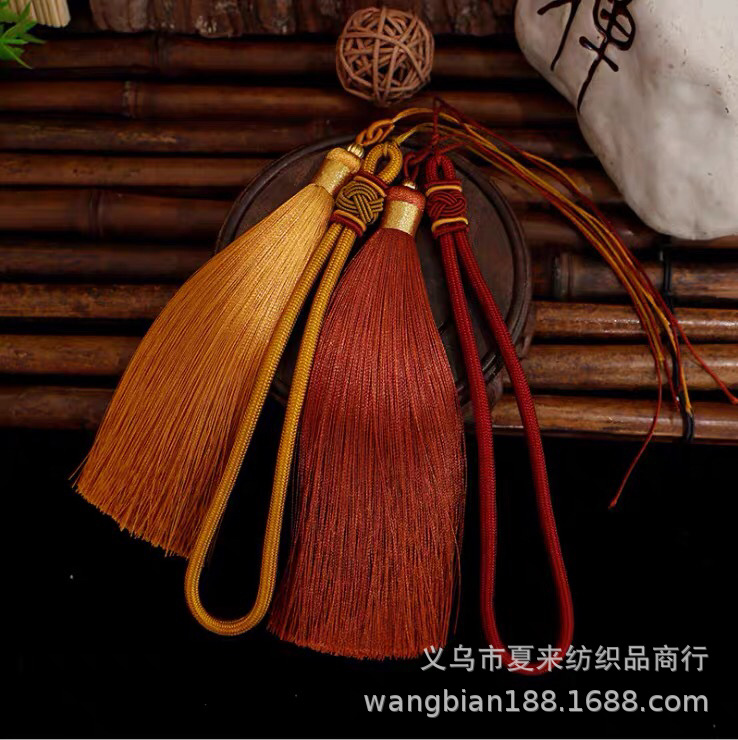 DIY Handgrip Tassel Suit Chinese Knot Hang Rope Crafts Hand Toy String Pieces Automobile Hanging Ornament Gift Accessories