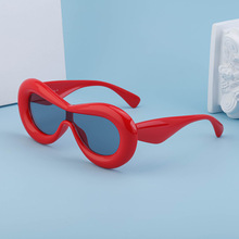 KAJILA新款欧美爆款连体太阳镜搞怪女士眼镜个性墨镜女潮跨境批发