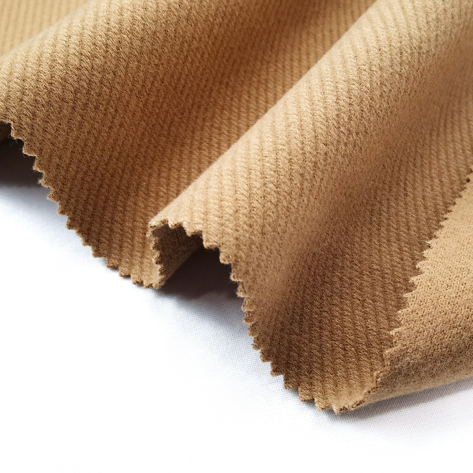 秋冬款时尚女装素色大衣外套粗纺全涤毛呢面料 针织430克单面呢料