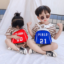 跨境i网红新款韩国版时尚儿童男女童幼儿园数字双肩背小书包男女