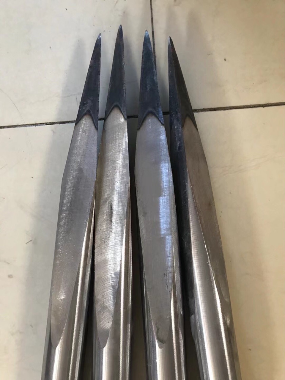 大三棱冰镩不锈钢冬钓锚鱼冰钏子大号窜冰锥凿冰炸冰洞穿眼破冰器