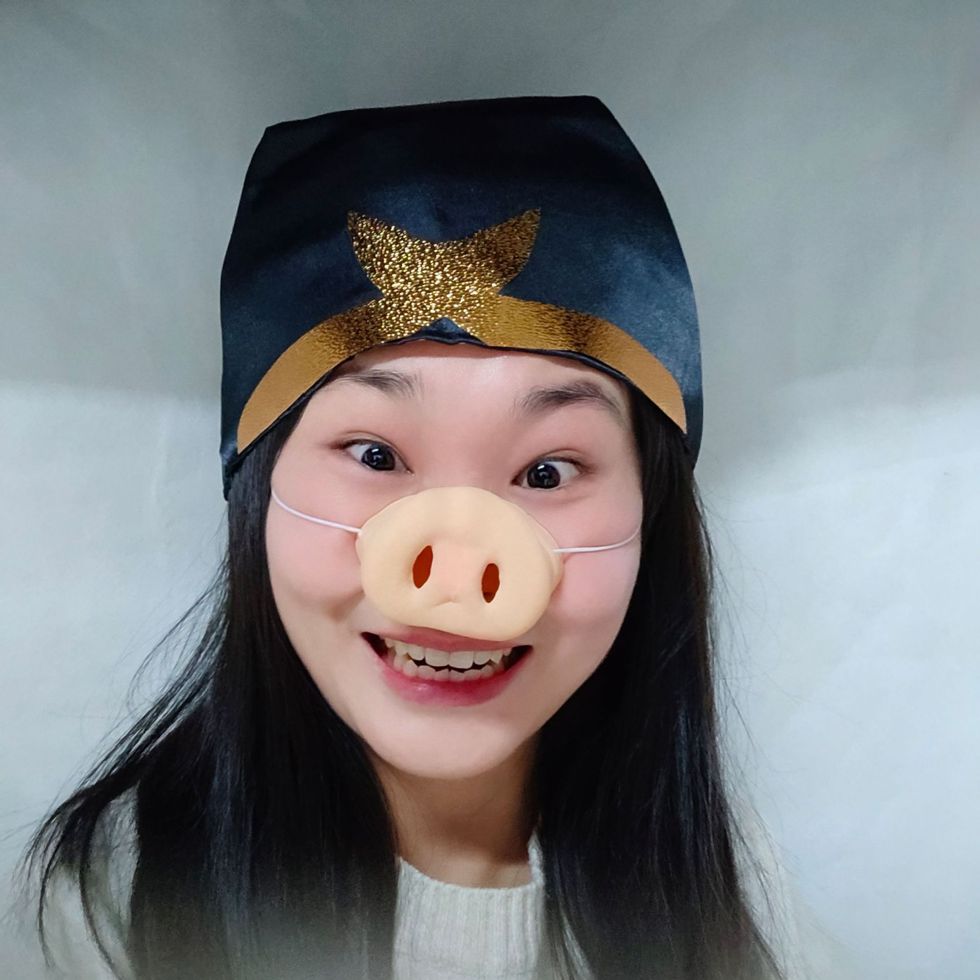 愚人节恶搞猪鼻子 化妆舞会假鼻子猪八戒鼻子仿真猪耳朵面具演出