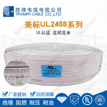 蓝白双排线UL2468-10~28AWG 绝缘阻燃ROHS环保认证 家电连接线