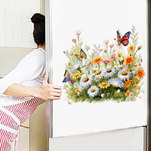 植物花卉小草蝴蝶墙贴画客厅卧室橱窗柜家居装饰可移除贴画MLA-26