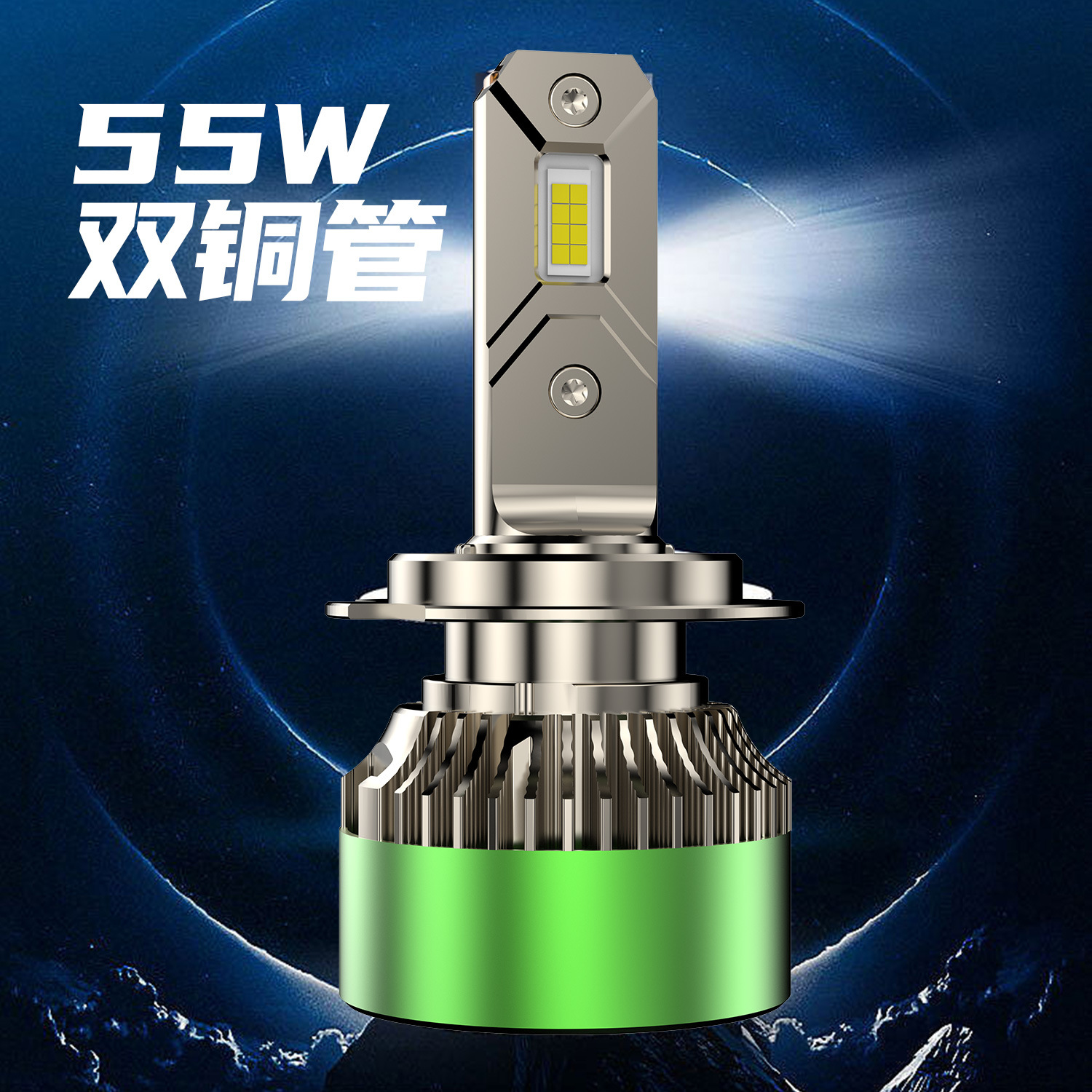 跨境热销05 led大功率55w双铜管前照灯汽车led灯前大灯-阿里巴巴