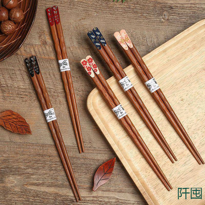 高品质家庭分餐铁刀木高档尖头防霉防滑实木筷子高颜值餐具批发