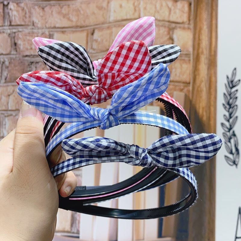 领结发夹蝴蝶结发箍 初中生可爱款发箍发夹 女生束发夹发箍发饰