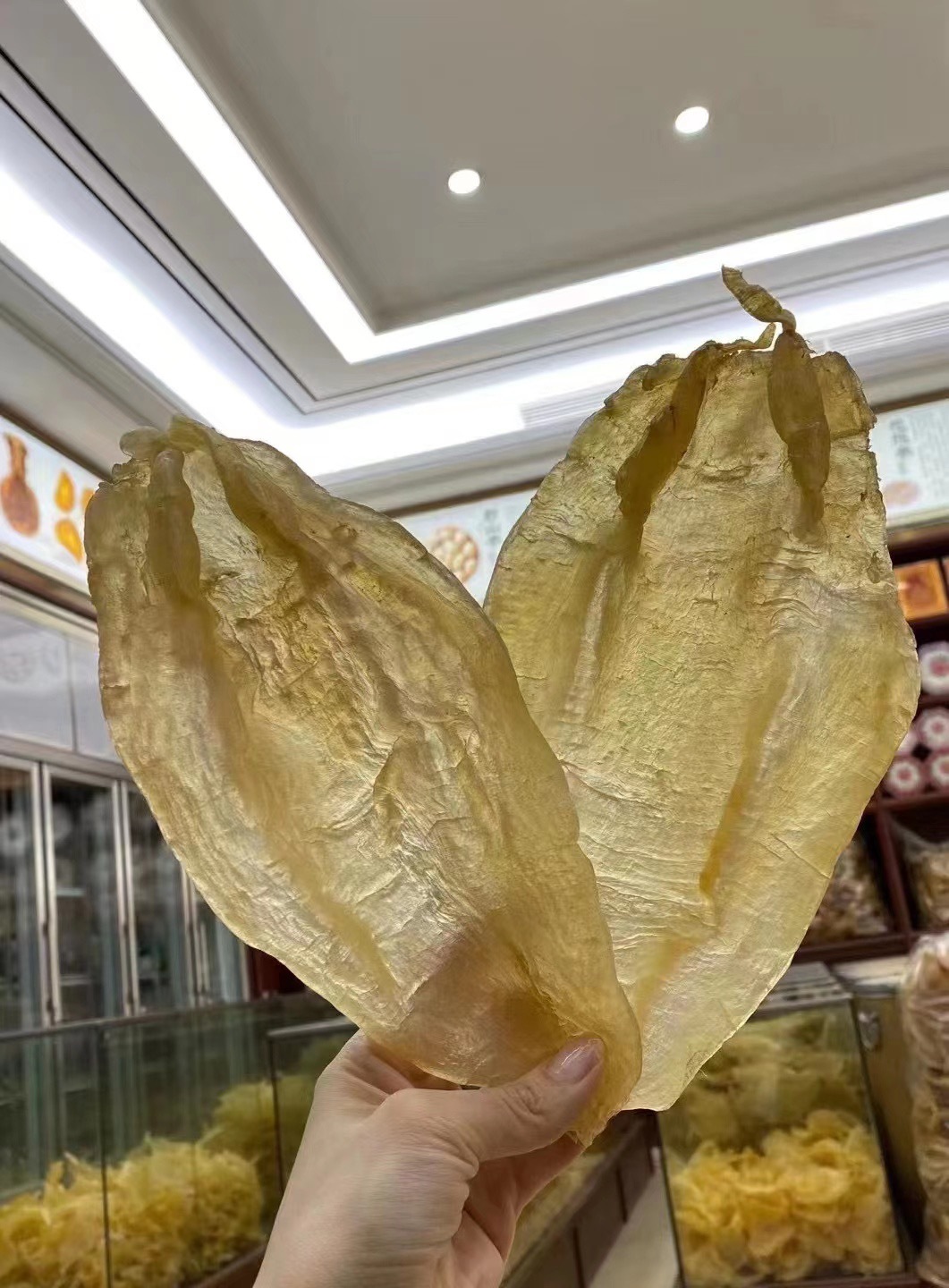 苏里南北海鳘鱼胶鱼肚花胶苏里兰北海胶北海鳘鱼胶厚肉粘稠大个厚