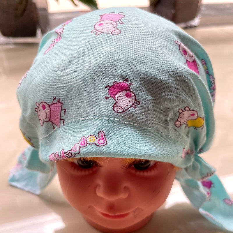 海盗帽2个装婴儿帽春秋夏天薄款男女宝宝头巾帽子0-1岁婴儿头巾
