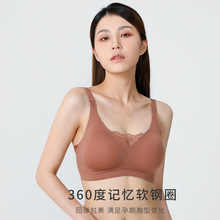 孕妇哺乳内衣薄款蕾丝纯棉无痕美背防下垂前开扣式大码女生文胸罩