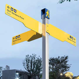 导向牌户外立式道路指引创意指示小区公园景区指路导视牌