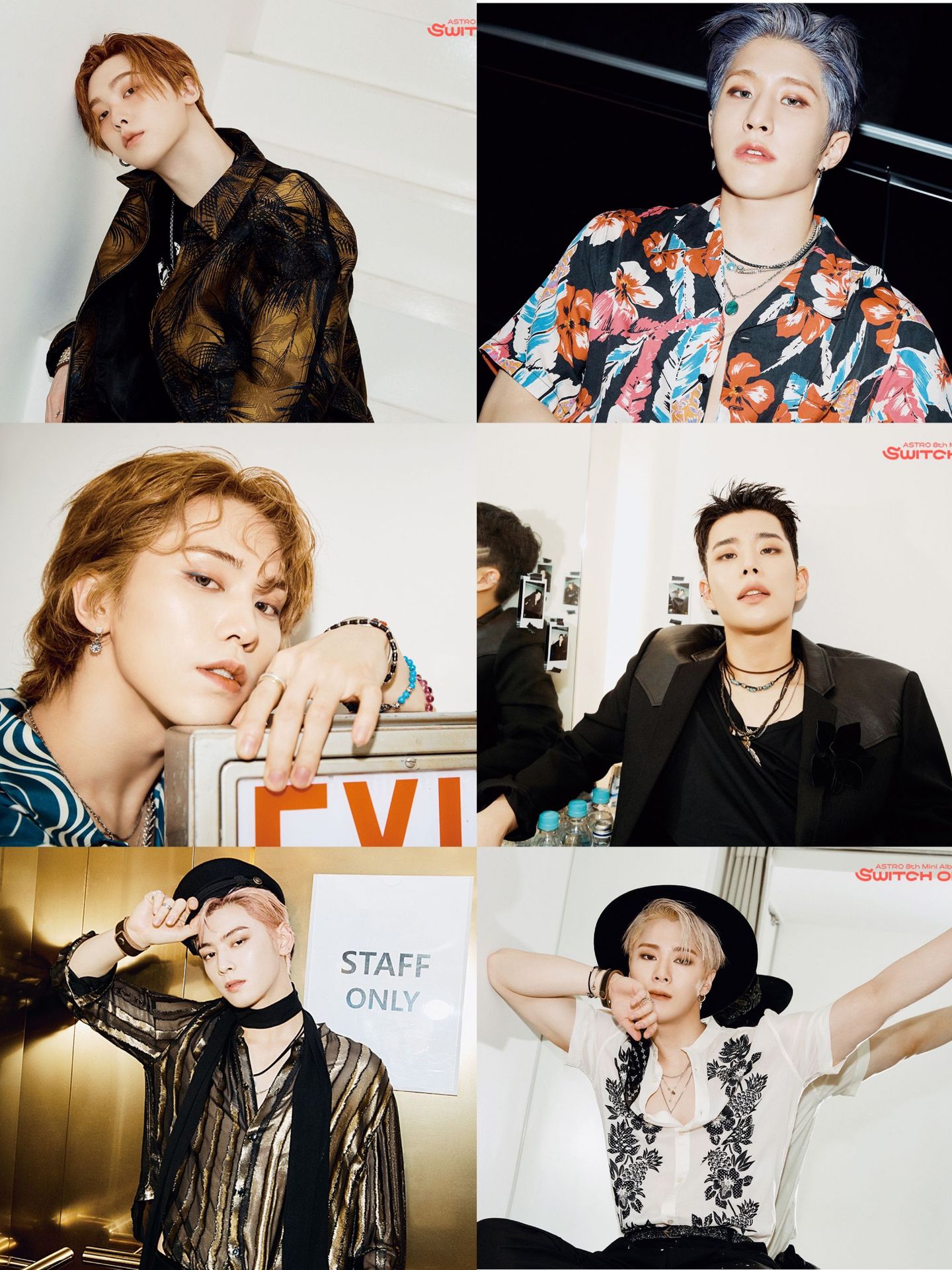 astro  专辑switch on 同款写真海报 不干胶贴纸 装饰画 收藏画