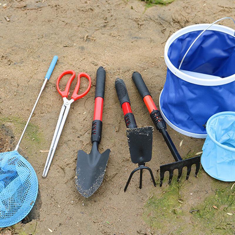 赶海工具全套铲子海蛎子小耙子海边挖蛤蜊儿童小桶套装独立站厂家