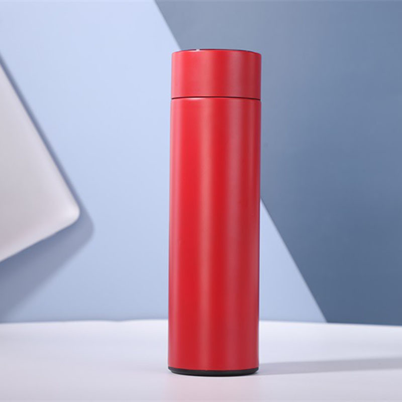 2023 Foreign Trade Smart Water Cup Display Temperature Cup New 304 Stainless Steel Thermos Cup Gift Business Cup Straight