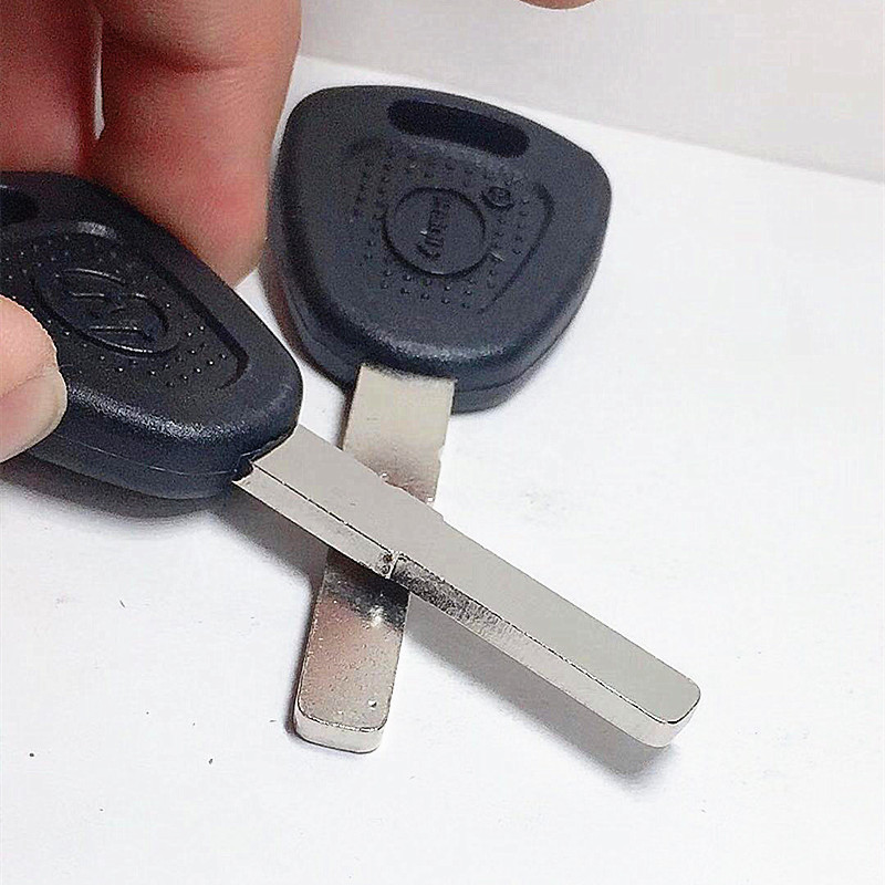 黑胶大圆柄上汽红岩平板内铣槽厚度3.0mm汽车光板叶片钥匙胚子