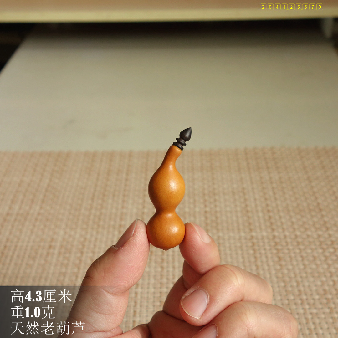 3cm文玩老葫芦本地天津嘴手捻形态漂亮 颜色深红皮质佳-阿里巴巴