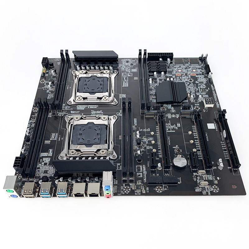 鹰捷双路x99主板ddr4 2011-3台式电脑服务器2680v3奇亚币p盘chia