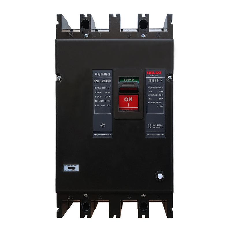 dz20l三相四线380v塑壳漏保断路器100a带4p380v大电流塑壳式断路