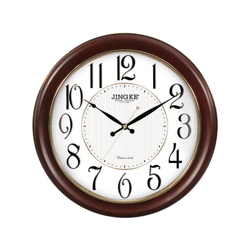 Jingke round Wall Clock Scan Living Room Simple Generous Clear Factory Direct Sales Wholesale