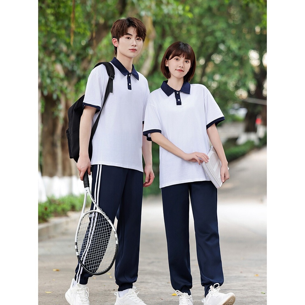 班服初高中生夏季新款韩版短袖套装小学六年级毕业照校服t恤-阿里巴巴