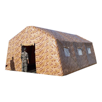 支持定制军用迷彩指挥作战充气帐篷双层牛津布沙漠军用充气帐篷