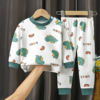 children Underwear suit pure cotton new pattern Boy Home Furnishings baby keep warm girl Autumn coat Long johns suit Children's clothing