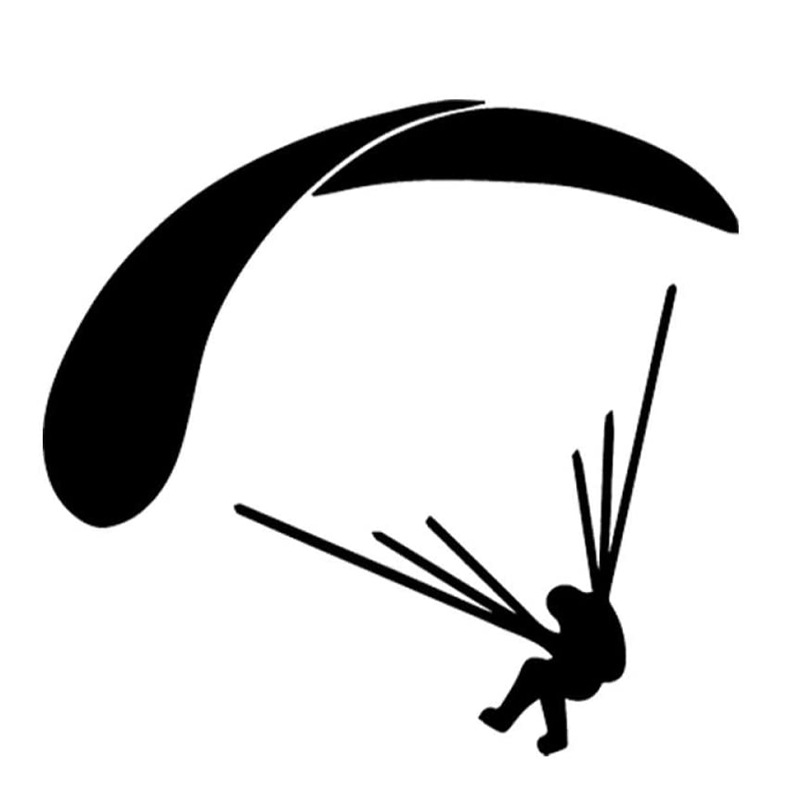 精雕制作车贴 降落伞图案贴花 car stickers 汽车装饰贴纸 al1899