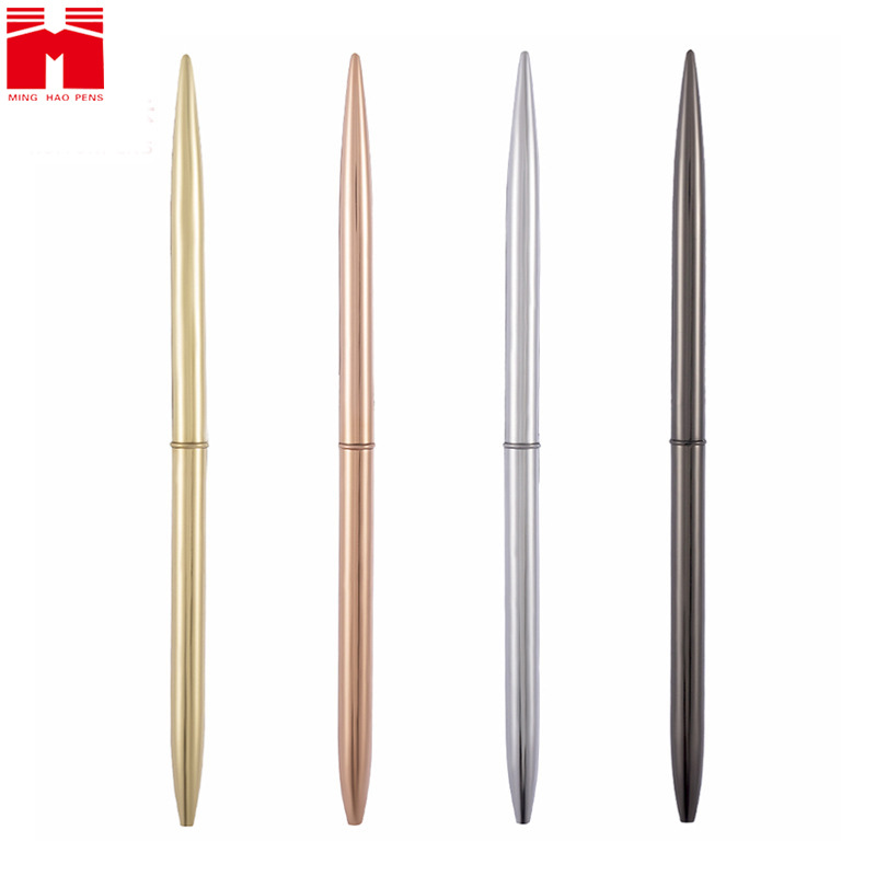 Metal Desktop Pen Ballpoint Pen Hotel Front Desk Signature Pen Color Electroplating Color Fixed Spot