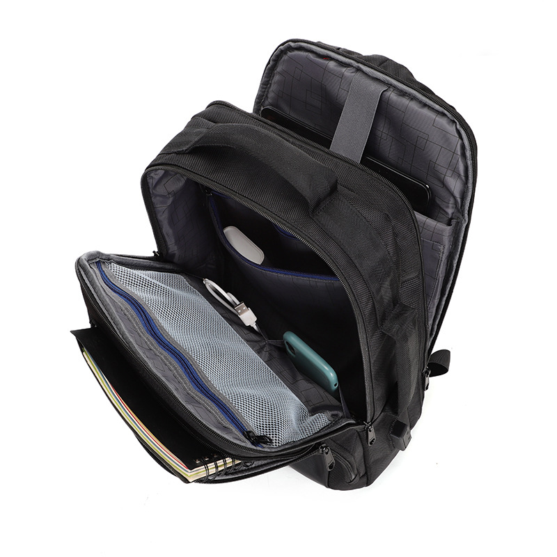 2023 New Business Commute Backpack Men's Business Trip Travel 15.6-Inch Waterproof Computer Bag Wholesale