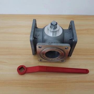 洒水车球阀油罐车旺牛四位三通球阀阀门喜牛铝合金法兰球阀dn65