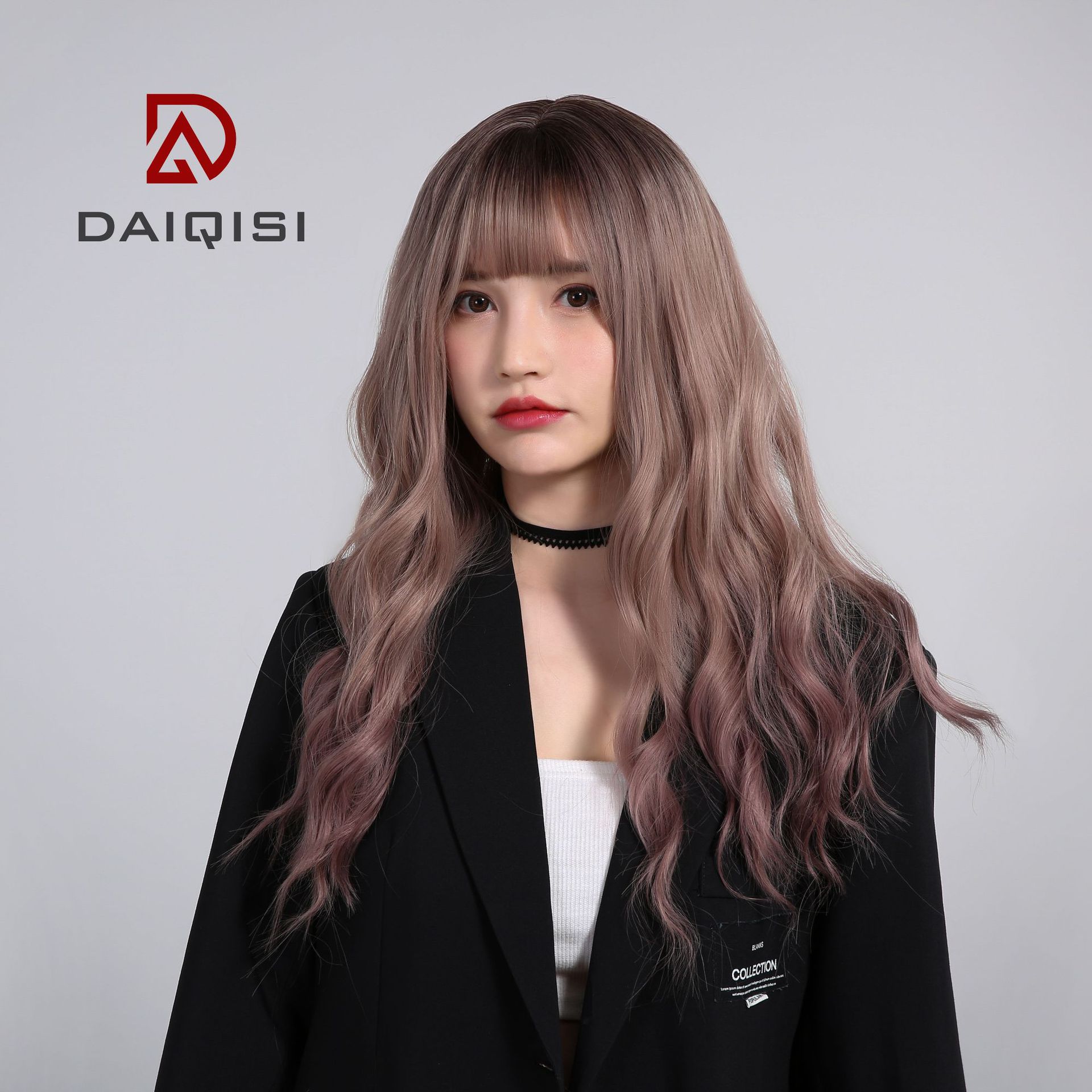 欧烁批发假发女长发微卷波浪蓬松整顶发套时尚网红长卷发发套现货