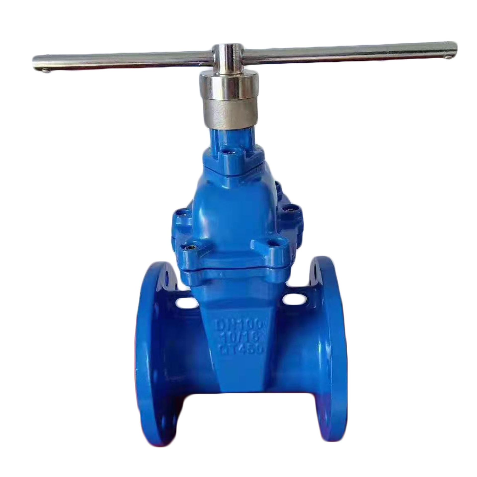 工厂批发 明杆侧面锁闭闸阀防盗表前阀自来水带锁法兰软密封闸阀