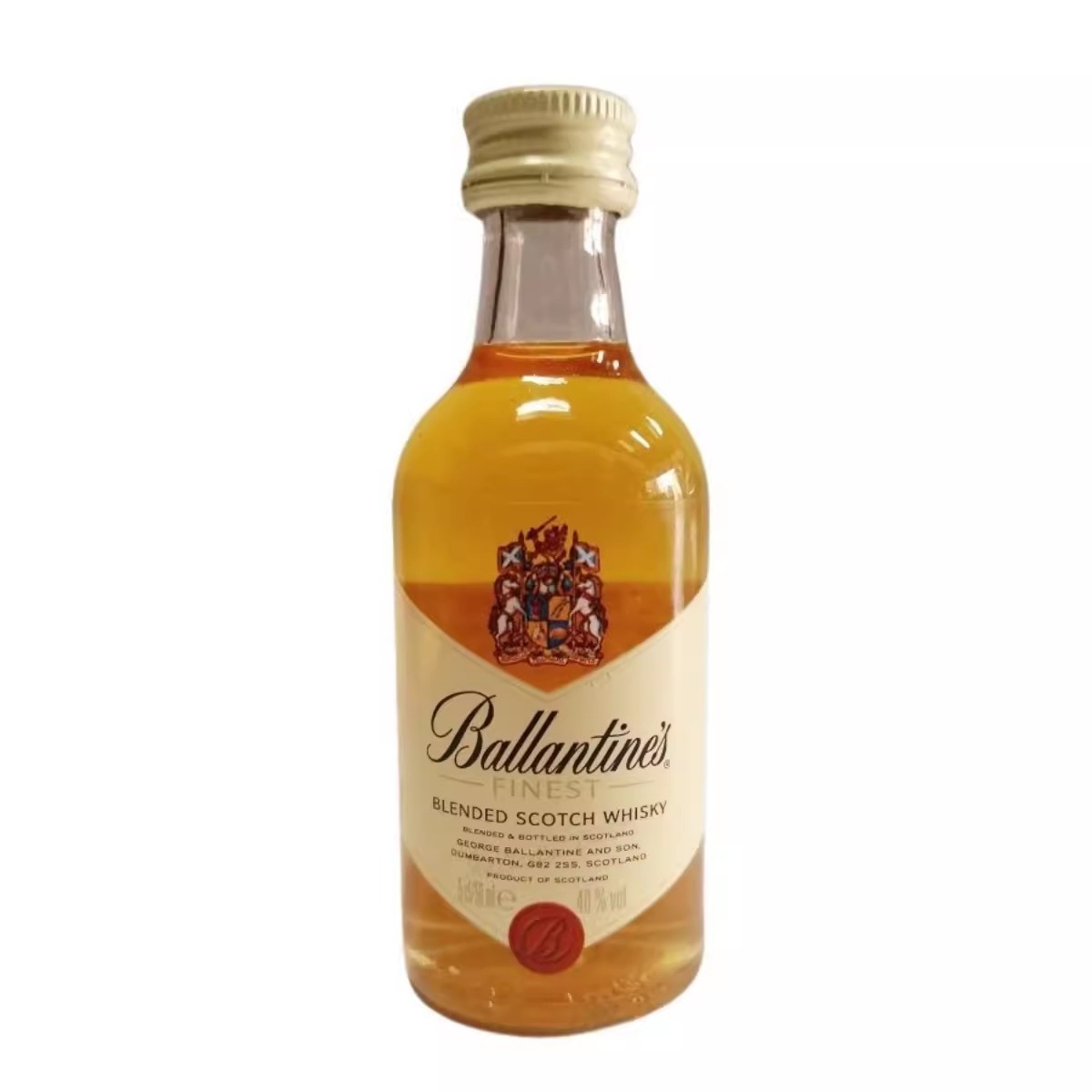 Ballantine's百龄坛特醇苏格兰威士忌酒版50ml 玻璃瓶 小酒伴