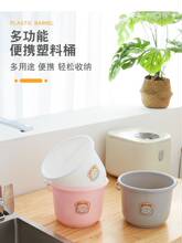 迷你小水桶塑料桶厨房提水桶灰色打扫卫生小桶儿童沙滩玩具收纳桶