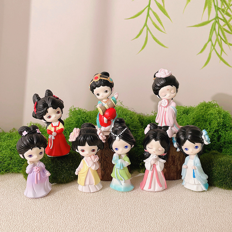 Spot Creative Gift Cute Antique Girl Series Blind Box Spring Wind Dream Home Ornament Decoration Hand-Made Gift