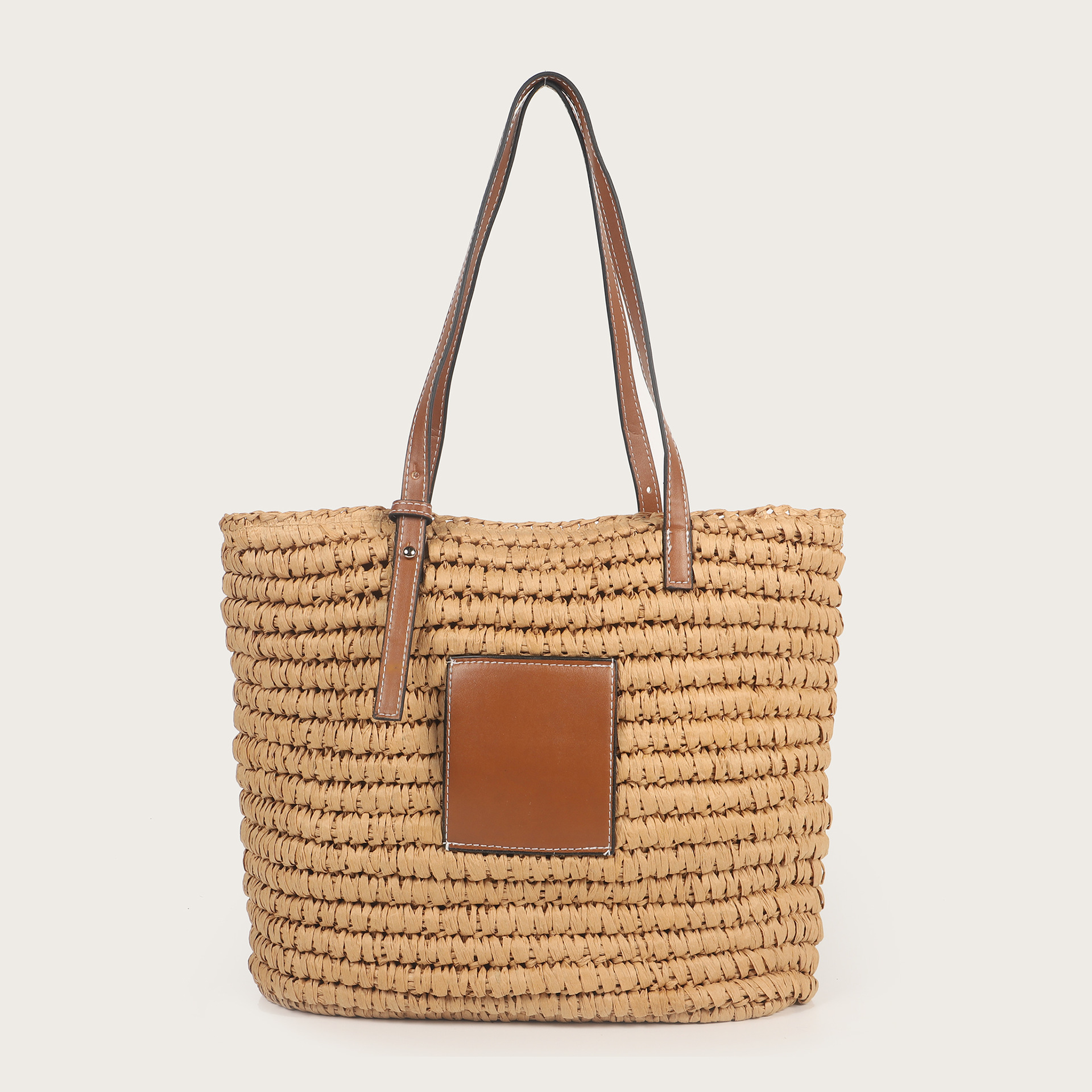 新款时尚草包草编包波西米亚风格沙滩包编织包女式单肩手提包批发