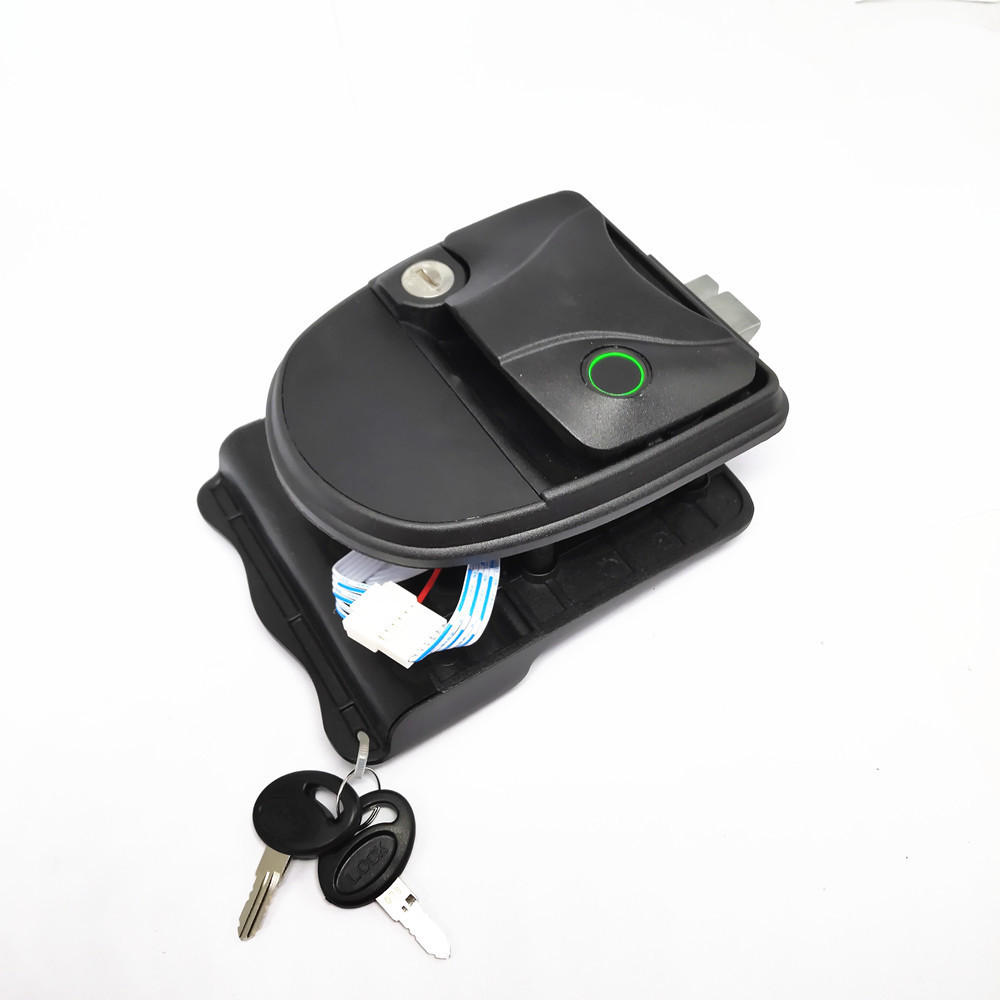 全金属移动房车汽车锁 手指纹模感应房车锁电子改装遥控锁货车xu