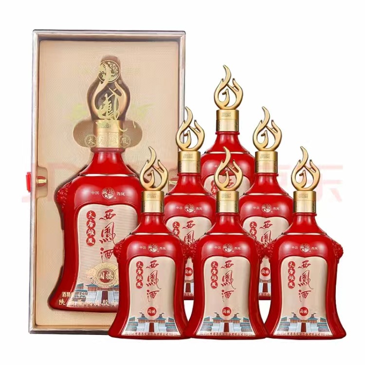 西凤酒大唐雄风45度凤香型高度纯粮食白酒 宴请送礼盒装整箱批发